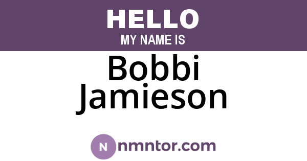 Bobbi Jamieson