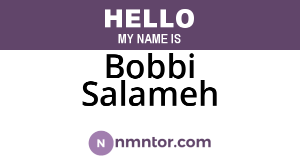 Bobbi Salameh
