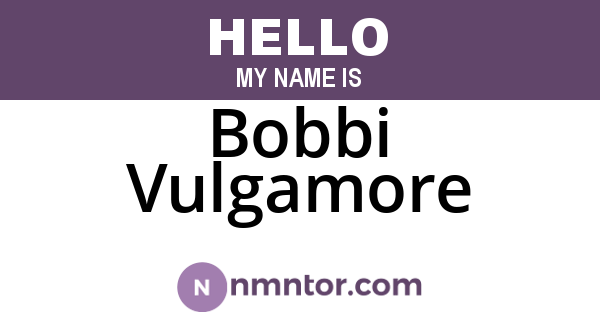 Bobbi Vulgamore