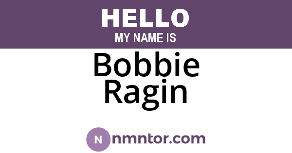 Bobbie Ragin