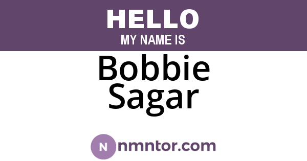 Bobbie Sagar
