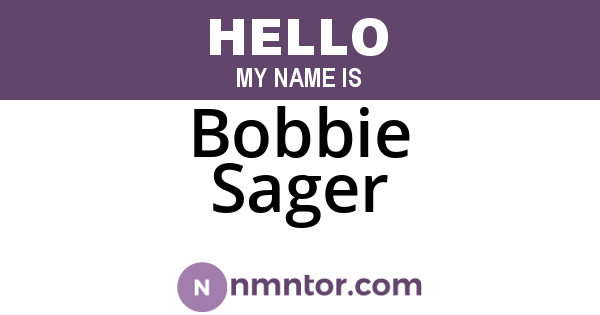 Bobbie Sager