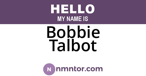 Bobbie Talbot