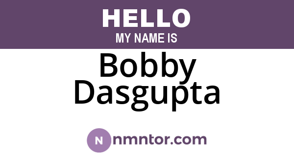 Bobby Dasgupta