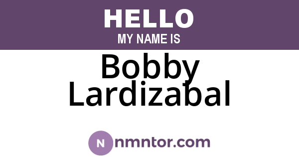 Bobby Lardizabal