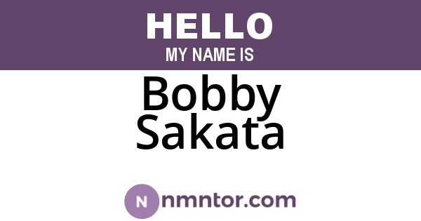 Bobby Sakata