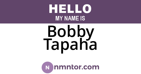 Bobby Tapaha