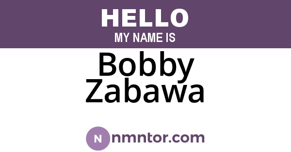 Bobby Zabawa