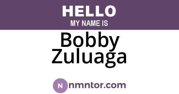 Bobby Zuluaga
