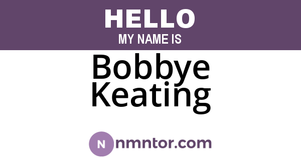 Bobbye Keating