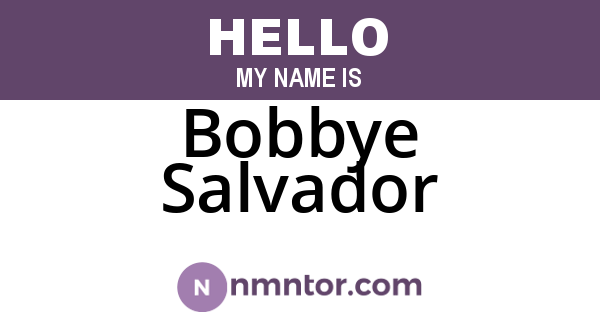 Bobbye Salvador
