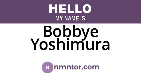 Bobbye Yoshimura