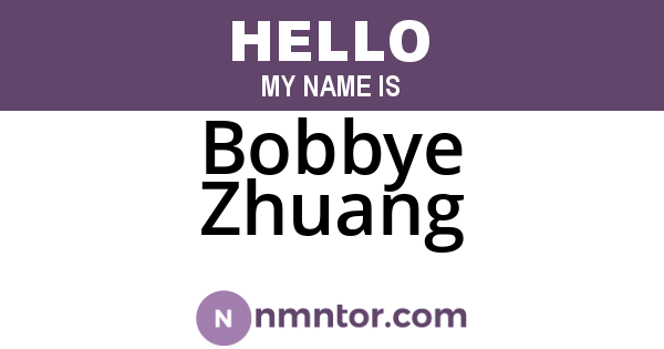 Bobbye Zhuang
