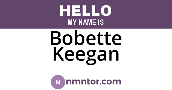 Bobette Keegan