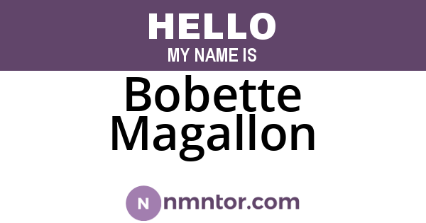 Bobette Magallon