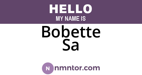 Bobette Sa