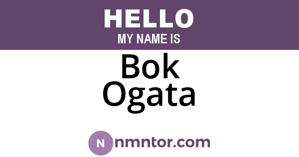 Bok Ogata