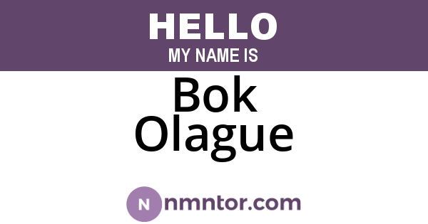 Bok Olague