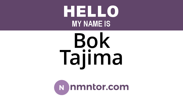 Bok Tajima