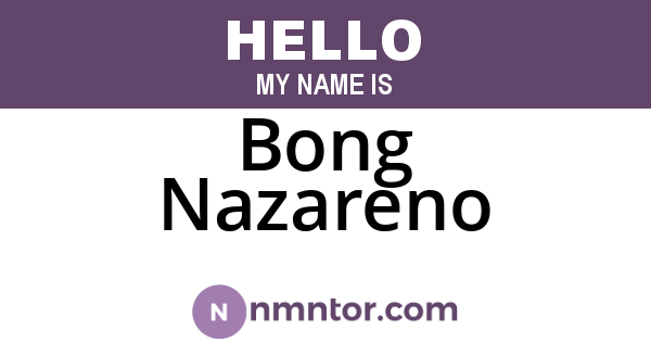 Bong Nazareno