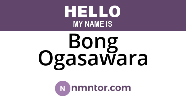 Bong Ogasawara