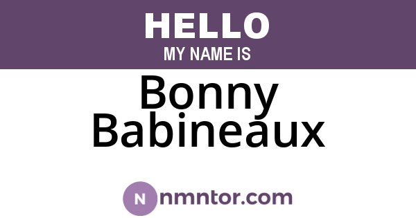 Bonny Babineaux