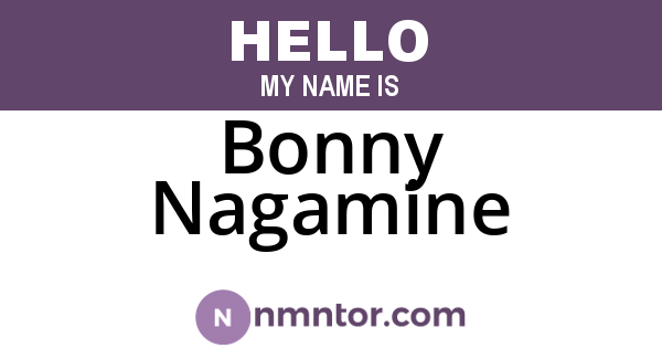 Bonny Nagamine