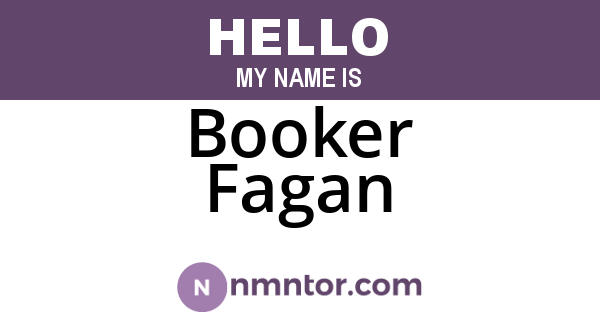 Booker Fagan