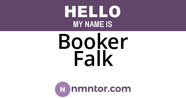 Booker Falk
