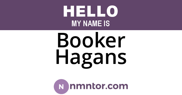 Booker Hagans