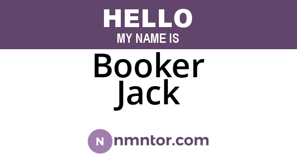 Booker Jack