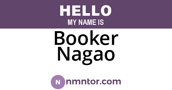 Booker Nagao
