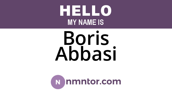 Boris Abbasi