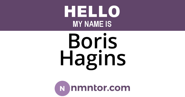 Boris Hagins