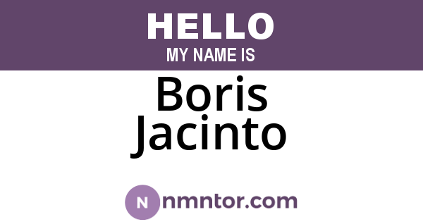 Boris Jacinto