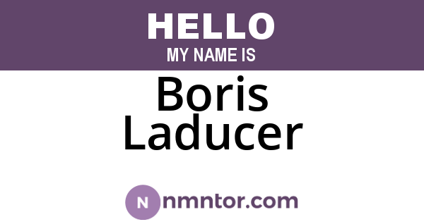 Boris Laducer