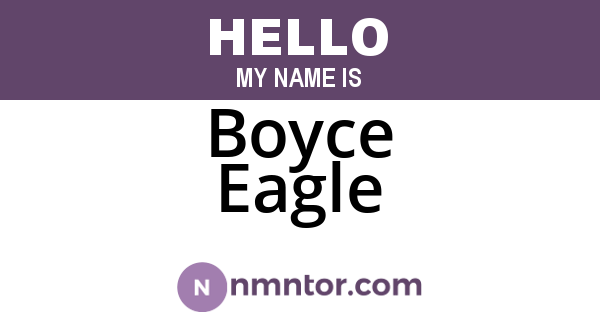 Boyce Eagle
