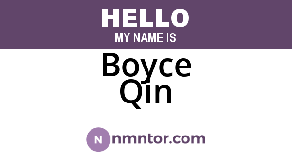 Boyce Qin