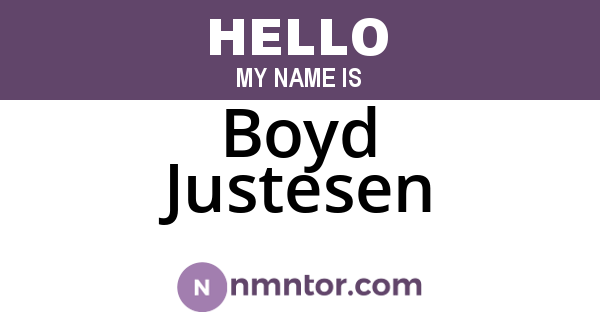 Boyd Justesen