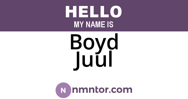 Boyd Juul