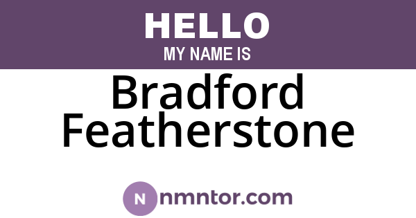Bradford Featherstone