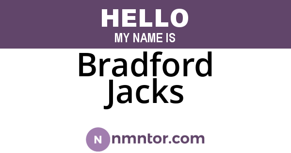 Bradford Jacks