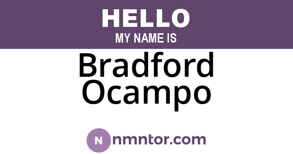 Bradford Ocampo