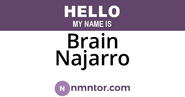 Brain Najarro