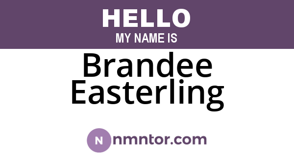 Brandee Easterling