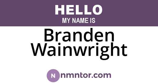 Branden Wainwright