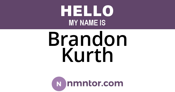 Brandon Kurth