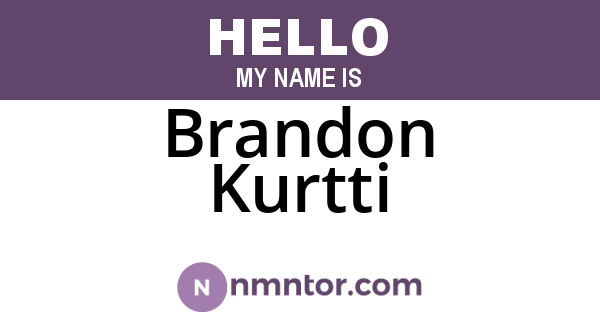 Brandon Kurtti