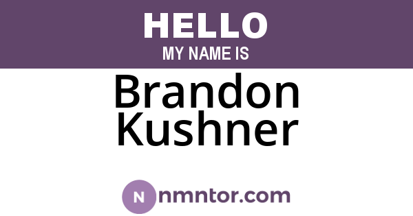 Brandon Kushner
