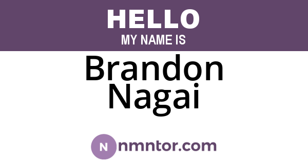 Brandon Nagai